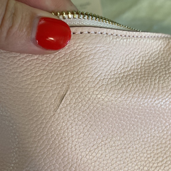 Kate Spade Light Pink Shoulder Bag with Tassel and Spade key Ring. NWOT - Picture 3 of 10